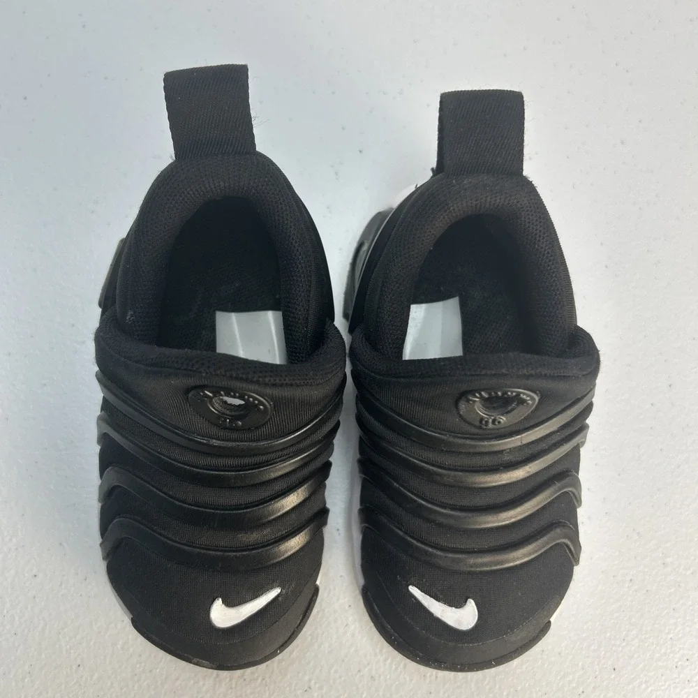 Nike Dynamo Go TD Black White Toddler Slip On Sneakers DH3438-001 Size 5C